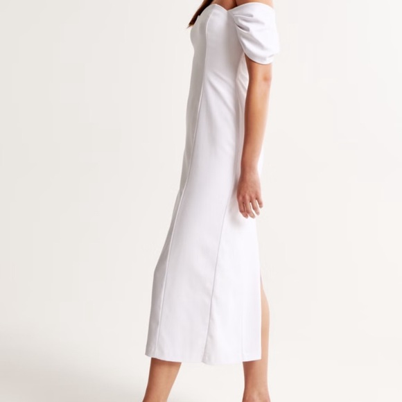 Abercrombie Clean Off the Shoulder Midi Dress - Picture 3 of 7
